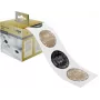 Sigel CS120 Pegatinas navideñas de letras, Negro/Oro/Plata, 200 piezas