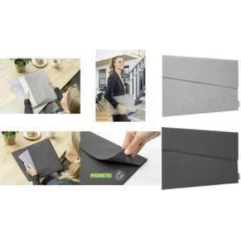 SIGEL BA500 Funda para portátil y tablet de 14 pulgadas Gris claro 100% PET reciclado