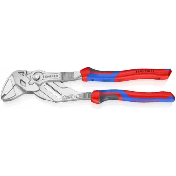 KNIPEX 86 05 250 S5 Alicates universales con función de crimpado para terminales de aluminio, 250 mm
