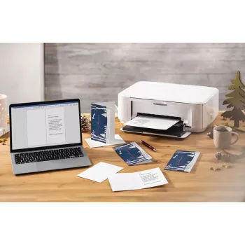 SIGEL DS087 Tarjetas de Navidad Pop-up Paisaje invernal DIN largo, 25 tarjetas con sobres