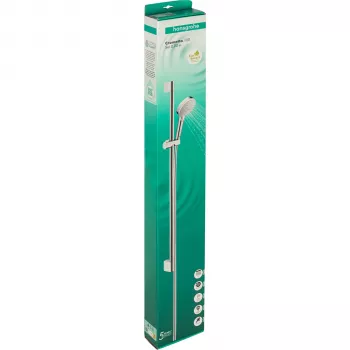 Hansgrohe Crometta Vario EcoSmart Set de ducha, 90 cm, Blanco/Cromo