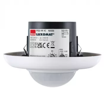 BEG LUXOMAT PD2-M-1C-UP Detector de presencia empotrable con PIR, 1 canal, Blanco