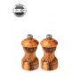 Peugeot Bistro Set de molinillos de pimienta y sal, madera de olivo, 10 cm, Duo