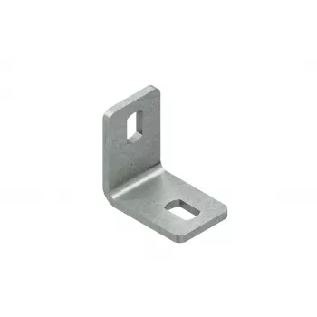 NIEDAX ángulo de conexión a pared WWU150 para bandejas portacables de 150 mm, acero galvanizado sendzimir