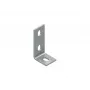 NIEDAX WWA100 Escuadra de conexión a pared asimétrica, acero galvanizado en caliente, 100 mm de saliente