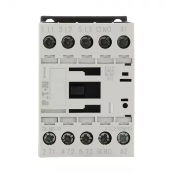 Eaton DILM9-10 24 V DC Contactor de potencia 3 polos, 9 A AC-3, 4 kW, 1 contacto auxiliar NA