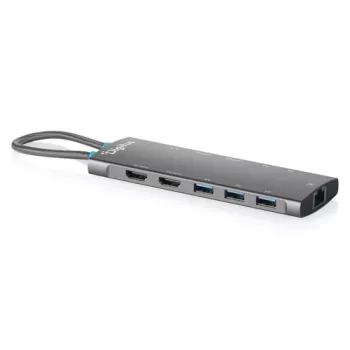 DIGITUS Docking Station USB-C, 11 puertos, Triple Display, 100W PD