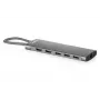 DIGITUS Docking Station USB-C, 11 puertos, Triple Display, 100W PD