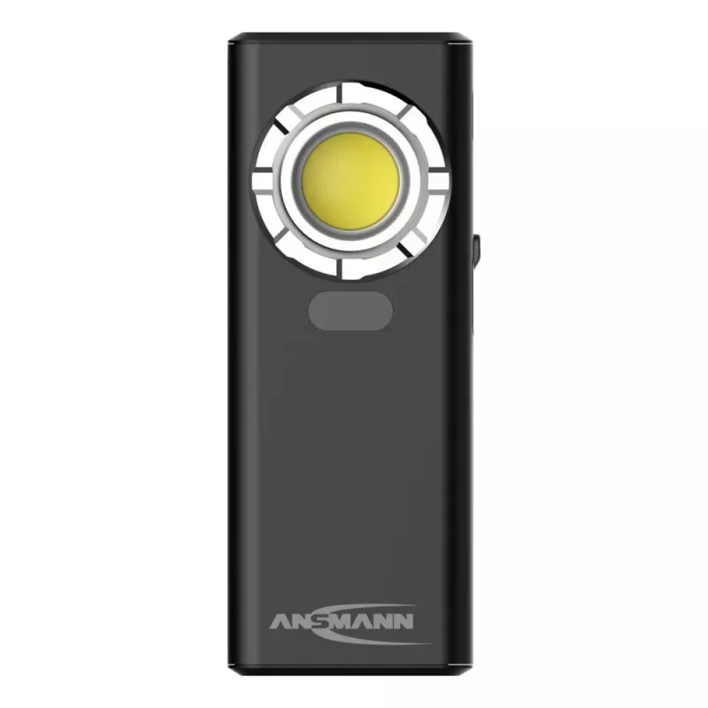 ANSMANN WL1200R lámpara de taller recargable, 1200 lm COB LED, 6500K, Li-Ion 4000 mAh, USB-C, Power Bank, IP54, base magnética, gancho