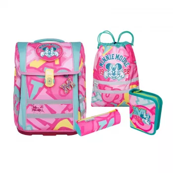 McNeill PERFECTO Set de mochila escolar 5 piezas Disney Minnie Mouse