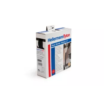 HellermannTyton HIS-PACK Tubo termorretráctil 2:1 19,1 mm a 9,5 mm negro 5 m