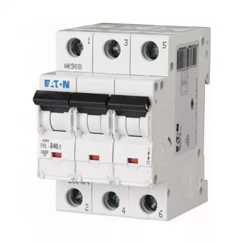 EATON PXL-C40/3 Interruptor automático (MCB), 3 polos, 40 A, curva C, 10 kA, 230/400 V AC