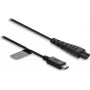 Delock cable de carga USB Type-C™ de 5 V para maquinilla eléctrica compatible con Remington serie HC4250, MB4200, MB6850 – cable de repuesto de 1,2 m, negro