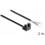 Delock Fotocélula de horquilla 5 mm tipo L con 4 extremos de cable abiertos NPN L/D seleccionable 2 m