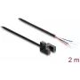 Delock Fotocélula de horquilla 5 mm tipo R con 4 extremos de cable abiertos NPN L/D conmutable 2 m