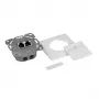LOGILINK Toma de pared Cat.6A 2xRJ45 STP, vertical, blanco señal