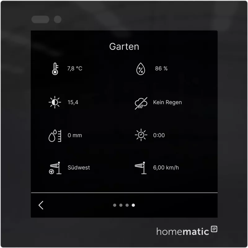 Homematic IP Glasdisplay - plus (HmIP-WGD-PL) Pantalla de control táctil para Smart Home