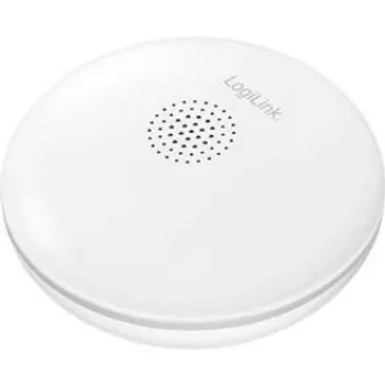 LogiLink Sensor de agua inteligente WiFi, forma redonda, compatible con Tuya