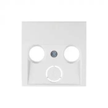 Berker 12031909 Placa central para toma de SAT/antena, blanco polar, S.1/B.1/B.7