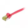 Synergy21 cable de parcheo Slim CAT6A S/FTP, 1,0 m, rojo, LSZH/TPE, 500MHz, 10Gbps, AWG28