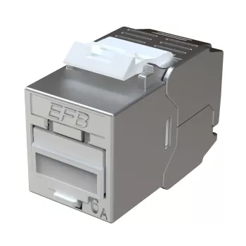 EFB Elektronik E-200130 módulo Keystone Slim/Short Cat.6A apantallado de zinc fundido a presión 10G
