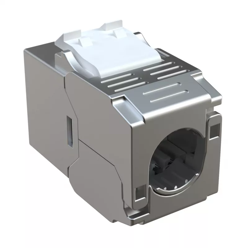 EFB Elektronik E-200130 módulo Keystone Slim/Short Cat.6A apantallado de zinc fundido a presión 10G