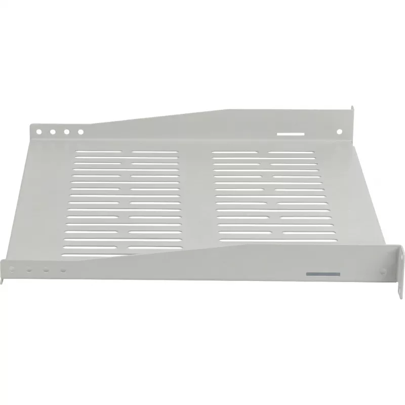 EFB Elektronik estante fijo 19 inch 1U, 350 mm de profundidad, 10 kg de carga, gris claro RAL 7035