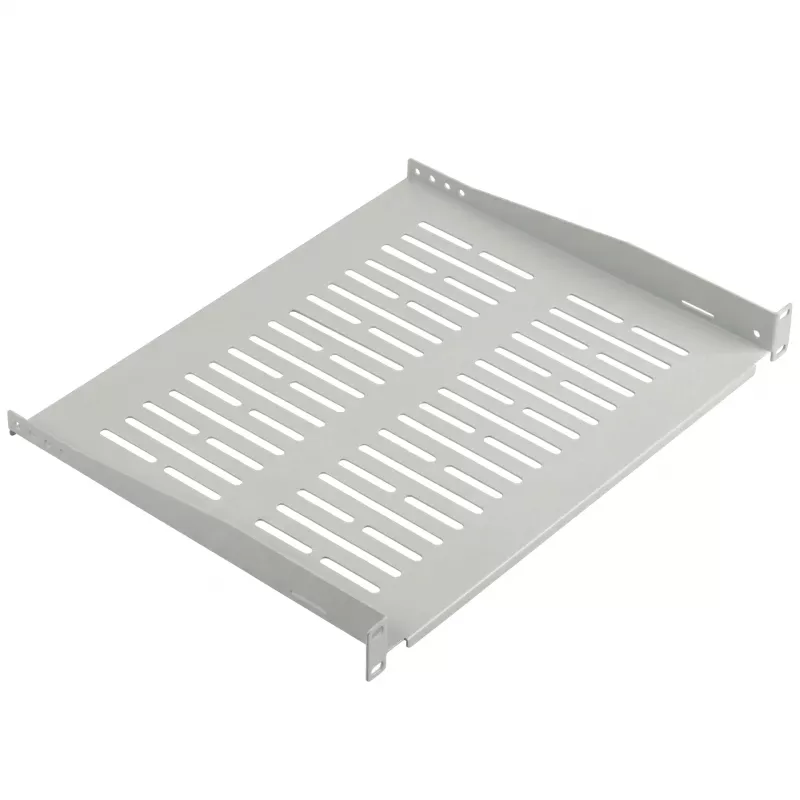 EFB Elektronik estante fijo 19 inch 1U, 350 mm de profundidad, 10 kg de carga, gris claro RAL 7035