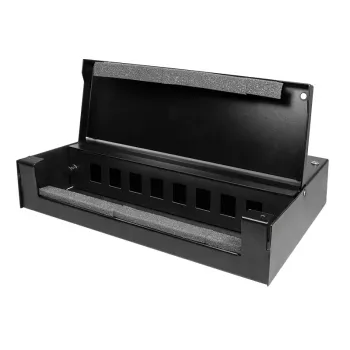 LogiLink caja de consolidación para 8 o 12 módulos Keystone, metal, negro