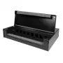 LogiLink caja de consolidación para 8 o 12 módulos Keystone, metal, negro
