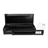 LogiLink caja de consolidación para 8 o 12 módulos Keystone, metal, negro