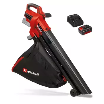 Einhell Power X-Change VENTURRO 18/210 Kit soplador y aspirador de hojas a batería, 18V, batería 4.0Ah, rojo/negro