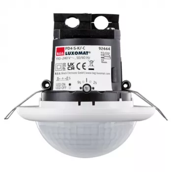 B.E.G. LUXOMAT PD4-Slave-K detector de presencia unidad esclava para pasillos, montaje en techo, blanco