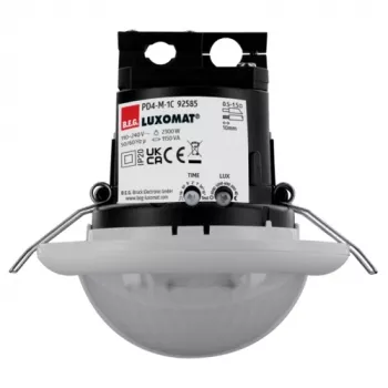 BEG LUXOMAT PD4-M-1C-DE detector de presencia PIR enrasado en techo, 230 V, 2300 W, blanco