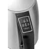 Bartscher hervidor de agua 1,7 l con control digital de temperatura 200133, 14 niveles 35-100 °C, acero inoxidable, 2200 W