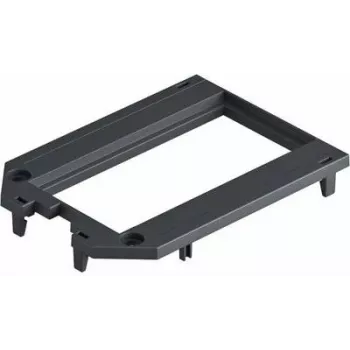 OBO Bettermann UT34 P2 placa de cobertura para cajas de suelo UT3 y UT4, 2 módulos 45, acero, galvanizado, plateado