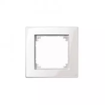 MERTEN M-Plan marco embellecedor 1 elemento, blanco polar brillante