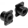 Delock módulo D-Type MPO conector hembra a conector hembra negro