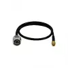 LogiLink WL0104 cable pigtail WLAN, conector macho N a RP-SMA, 0,5 m, negro