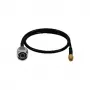 LogiLink WL0104 cable pigtail WLAN, conector macho N a RP-SMA, 0,5 m, negro