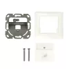 LogiLink tapa keystone para 1 módulo, tipo alemán, blanco puro