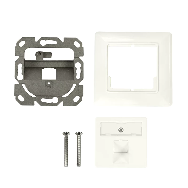 LogiLink tapa keystone para 1 módulo, tipo alemán, blanco puro