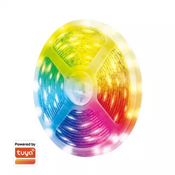 LogiLink barra de luz WiFi Smart RGB+5700K, 5m, compatible con Tuya