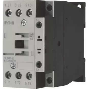 Eaton DILM17-10 contactor de potencia, tripolar, 1 contacto auxiliar NA, bobina 230 V AC 50 Hz / 240 V AC 60 Hz, 17 A, 7,5 kW