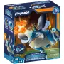 Playmobil 71082 Dragons: The Nine Realms - Plowhorn y D'Angelo con función de explosión de roca de cristal