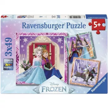 Ravensburger Disney Frozen 2 set de puzzles infantiles - 3x49 piezas
