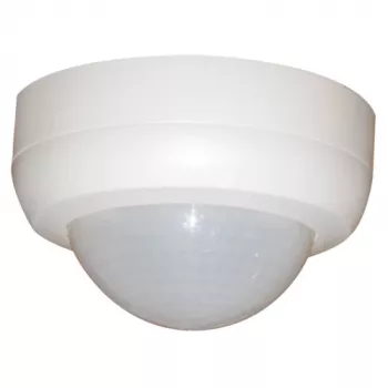 BEG LUXOMAT PD4 360° Detector de movimiento de techo PIR, 24 m de alcance, 1 canal, blanco