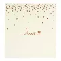 Goldbuch Raining Hearts beige álbum de fotos, 60 páginas blancas, tapa dura, cubierta de PU, 31x30 cm
