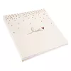 Goldbuch Raining Hearts beige álbum de fotos, 60 páginas blancas, tapa dura, cubierta de PU, 31x30 cm