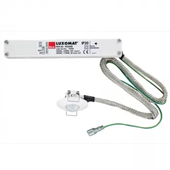 BEG BRCK LUXOMAT PD9-Master Mini detector de presencia, montaje en techo, RAL 9010 blanco puro, detección 360°, 8 m de alcance, IP20